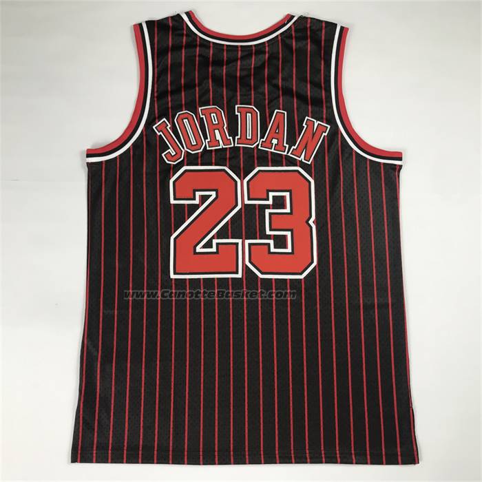 Maglia Chicago Bulls Michael Jordan No 23 Autentico 1996-97 Nero